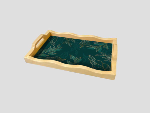 Vibrant Decorative Wooden Tray D2